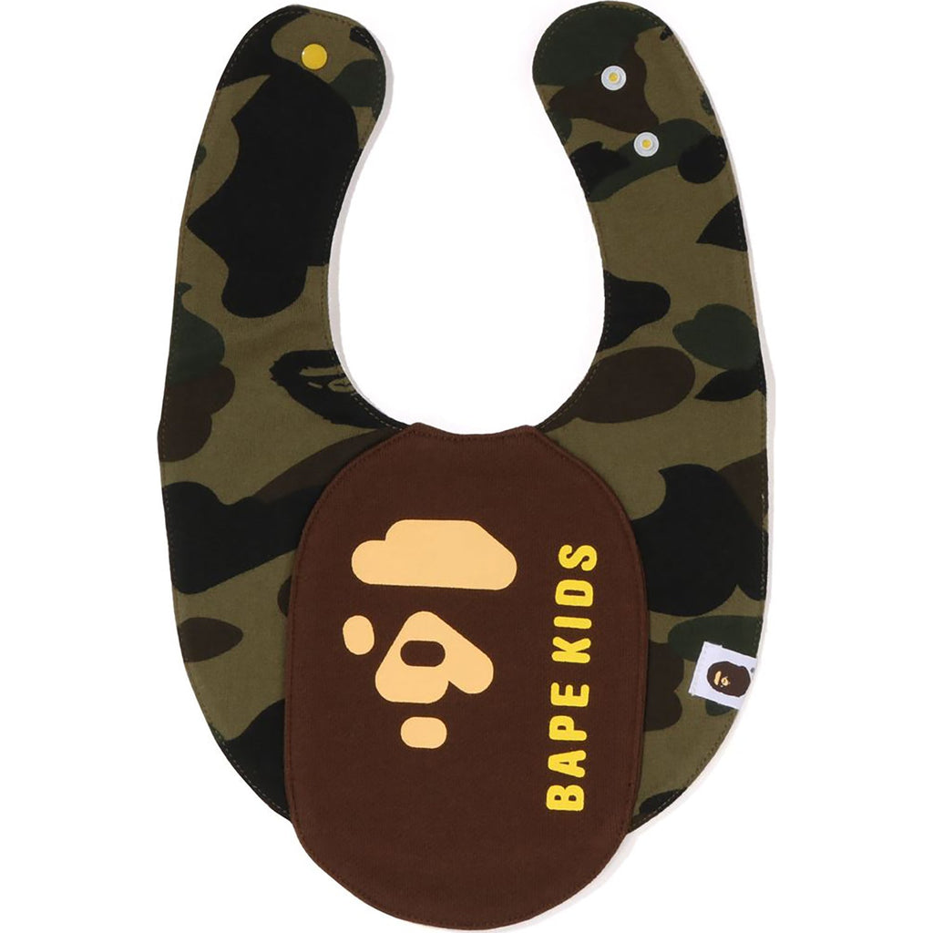 1ST CAMO APE HEAD MOTIF BIB KIDS