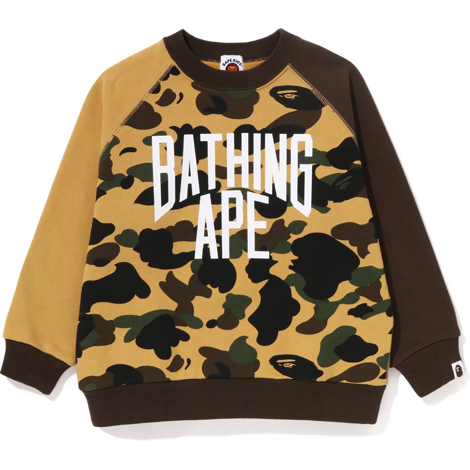1ST CAMO BATHING APE LOOSE FIT CREWNECK KIDS