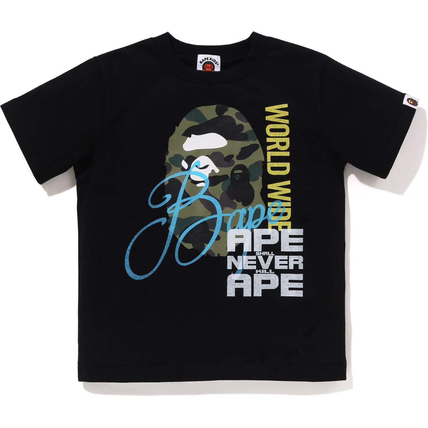 1ST CAMO APE HEAD OVER PRINT TEE KIDS