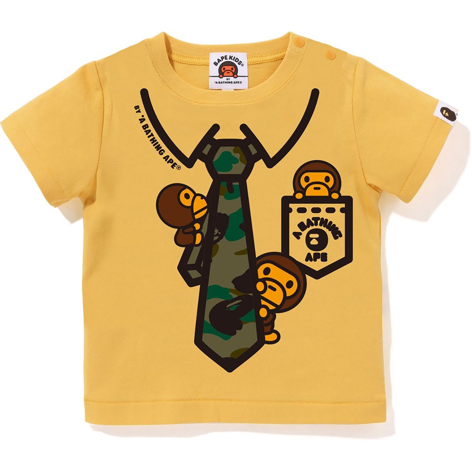 1ST CAMO BABY MILO NECK TIE PRINT TEE KIDS